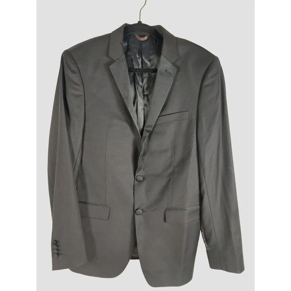 Michael Kors Wool Mens Black Blazer Jacket Size 38R Sport Coat Suit NEW